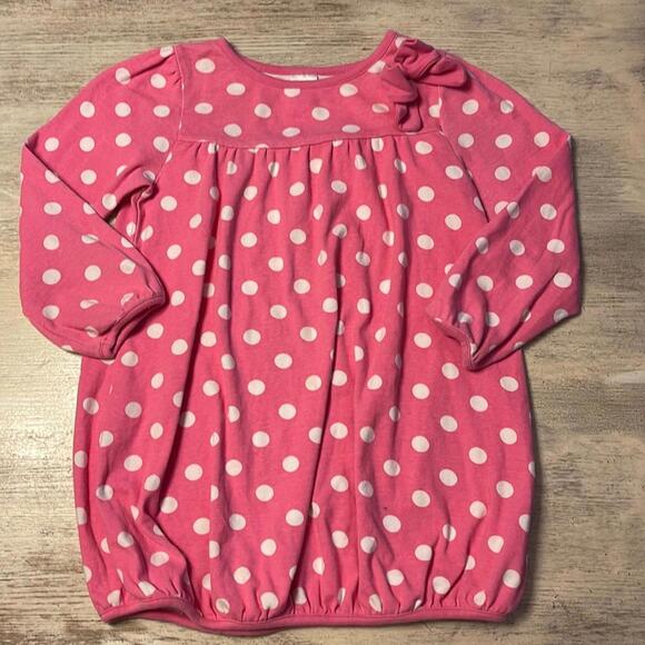 Gymboree Pink Polka Dot Bubble Dress Size 5T - Picture 1 of 4